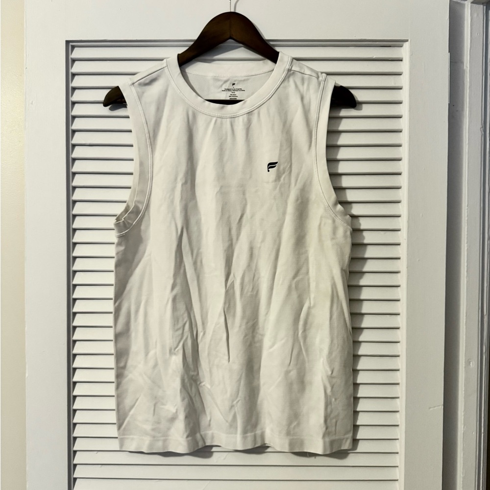 Fabletics Men's White Tank Top